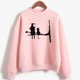 thumbnail image 4 of ICHUANYI Clearance Fashion Women's Casual Printing Loose Long Sleeve Ladies Sweatshirts Tops(Pink, L) ICHUANYI WER2023081507004, 4 of 4