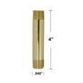 thumbnail image 4 of Westbrass D3604A-01 1/2" IPS x 4" Round Ceiling Mount Shower Arm with Flange, Polished Brass, 4 of 9