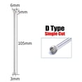 thumbnail image 1 of Rotary Files Burr Tungsten Carbide Engraving Milling Cutter Single Cut 3x6x100mm, 1 of 8