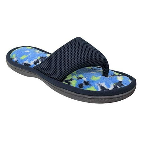 slipper dearfoams peacoat flop