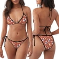 thumbnail image 3 of Fotbe Cute Poodle Dog Traje de Baño para Mujer de Dos Piezas – Bikini Sexy de Tirantes Tipo Halter con Diseño Triangular, 3 of 6