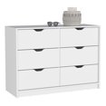 thumbnail image 5 of Dresser 30"H, 4 Drawer Dresser with 2 Lower Cabinets, Drawer Chest, White, 5 of 5