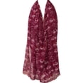 thumbnail image 3 of Wrapables® Lightweight Vintage Bicycle Long Scarf, Red, 3 of 5