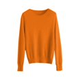 thumbnail image 5 of Asqwmvz Sweater for Women Women's Pullover Sweater Women's Spring And Autumn Winter New Solid Color Knitted Sweater With Roundneck Undercover And Style Long Sleeve Hoodie S-2XL, 5 of 8