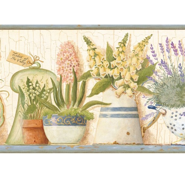 878397 Gardener's Kitchen Wallpaper Border