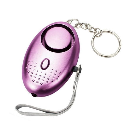 New Sensors Protection Security Keyring Security Alarm Rape Alarm with LED Lighting PURPLE