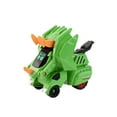 thumbnail image 7 of Twfbrm Dinosaur Transforming Car Toys, Educational Baby Toys Dinosaur Construction Vehicles Shockproof Friction Powered Push and Go Toy Cars, Inertia Vehicles Toys for Age 2 3 4 5 6 Boys Girls, 7 of 7