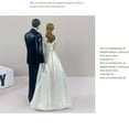thumbnail image 4 of Yuarrent Decoración de tartas para novia, novio, casarse, estatuilla, herramienta de decoración de boda divertida, soporte, estatua, Type3 NO3, 4 of 6