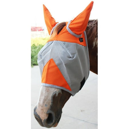 Equine Fly Masks - Equine Horse Fly Mask Ears Summer Spring Airflow Mesh UV Mosquitoes Bugs 73282