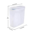 thumbnail image 2 of Plastic Cereal Storage Container 4L Buckle Airtight Dry Food Dispenser Snacks Fresh Keeping Box, 2 of 10
