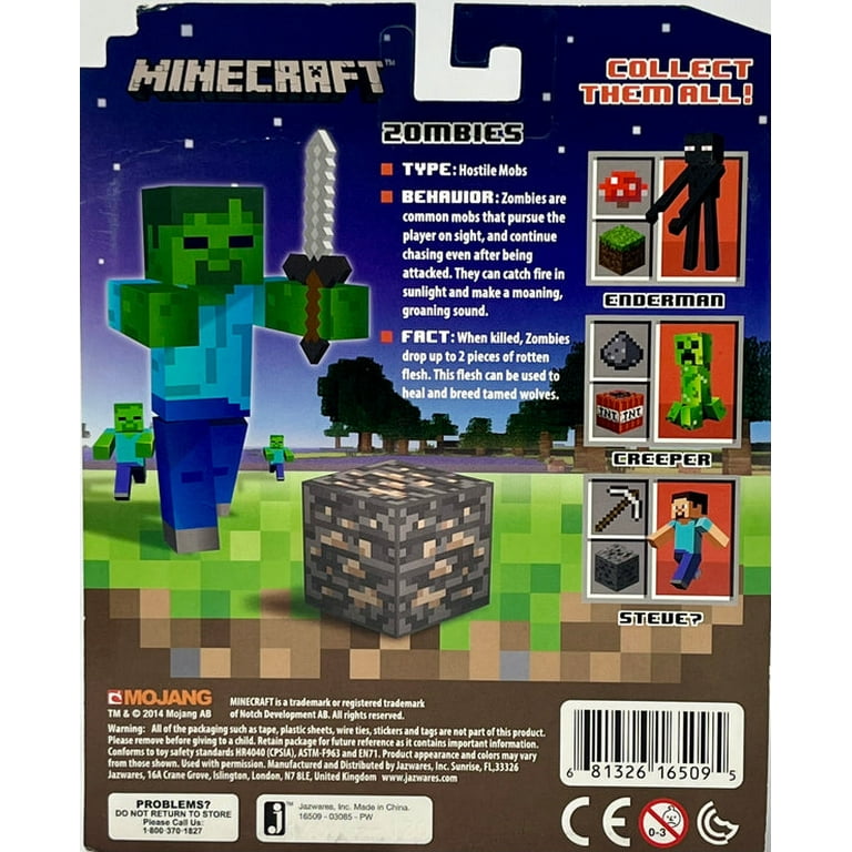 Minecraft Core Zombie with Accessories - Walmart.com