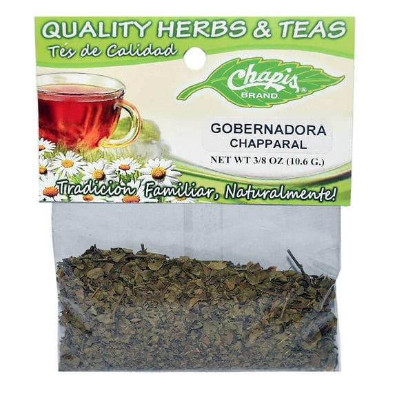 Chapis Tea/Hierba Gobernadora- Chapparal Dried Natura Herbs Net Wt. 3/8 oz. (10.6 g) (6 Pack)