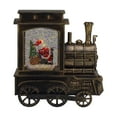 thumbnail image 4 of Northlight 6.75" Lighted Black Train Christmas Snow Globe with Santa, 4 of 5