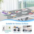 thumbnail image 5 of Wobogo Snowman in A Gray Background Of Snowflakes Ironing Mat Blanket Quilted Washer Dryer Heat Resistant Pad Foldable for Easy Storage, 5 of 6