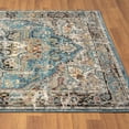 thumbnail image 6 of Luxe Weavers Distressed Moroccan Floral Blue 5x7 Area Rug, Vintage Carpet, 6 of 10