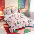 thumbnail image 2 of Manfei Festive Christmas Tree 7-Piece Twin Bedding,Merry Xmas Bedding Comforter Set,Xmas Reversible, 2 of 7