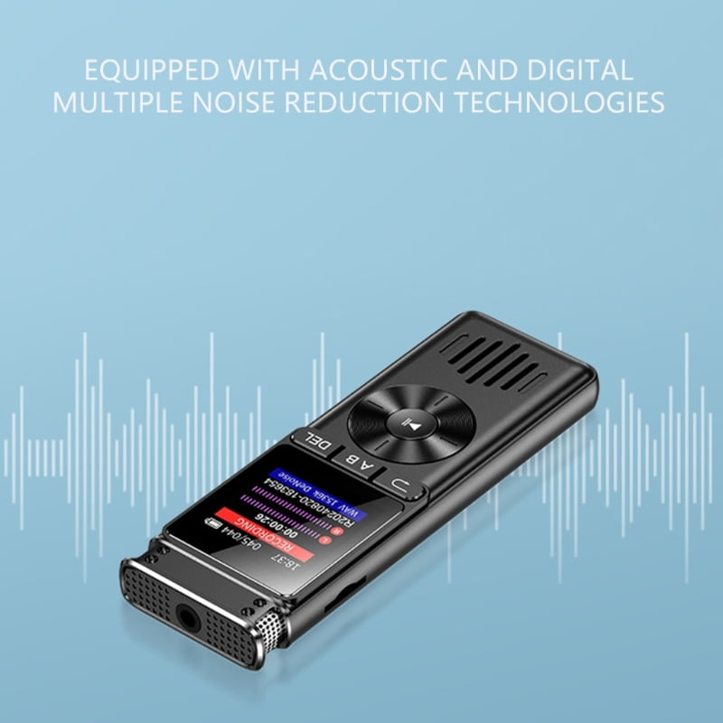 AOOOWER Multifunctional Voice Recorder 128GB Advanced Noise Cancelling MP3 Music Player