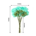 thumbnail image 3 of Efavormart 48 Roses | 4" Tall Turquoise Real Touch Artificial DIY Foam Rose Flowers With Stem, Craft Rose Buds, 3 of 11