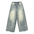 thumbnail image 5 of kamemir Blue Jeans Men's Bootcut Jeans(Blue,L), 5 of 6