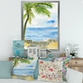 thumbnail image 3 of Designart 'Palm Beach Resort At Sunrise II' Nautical & Coastal Framed Art Print, 3 of 4