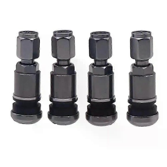 4Pcs Stainless Steel Tire Valve Durable Professional Aluminium Alloy Car Tire Accessories Stem Round Bottom Hex Cap Car