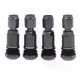 thumbnail image 1 of 4Pcs Stainless Steel Tire Valve Durable Professional Aluminium Alloy Car Tire Accessories Stem Round Bottom Hex Cap Car, 1 of 4