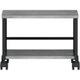 thumbnail image 6 of Lorell Underdesk Mobile Machine Stand - 150 lb Load Capacity - 13.2" Height x 18.7" Width x 15.7" Depth - Desk - Powder Coated - Metal, Laminate, Polyvinyl Chloride (PVC) - Charcoal, Black, 6 of 7