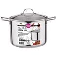 thumbnail image 1 of Gourmet Edge 203012 Marmite en Acier Inoxydable 12 qt. 18-10, 1 of 4