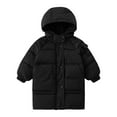 thumbnail image 4 of REDARER Winter Girls Hooded Long Down Coat Thickened Warm Padded Jacket Outerwear for Cold Weather and Comfort,Size:6-7 Years, 4 of 5