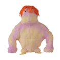 thumbnail image 4 of ORB Original Jumbo Hairdo Funkee Monkee (Yellow/Pink) – BIG 4.5 lb Stretchy Monkey with Hair - Funny, Squishy, Perfect to Squeeze for Stress Relief! Collectible Sensory Fidget Toy for Kids and Adults, 4 of 5