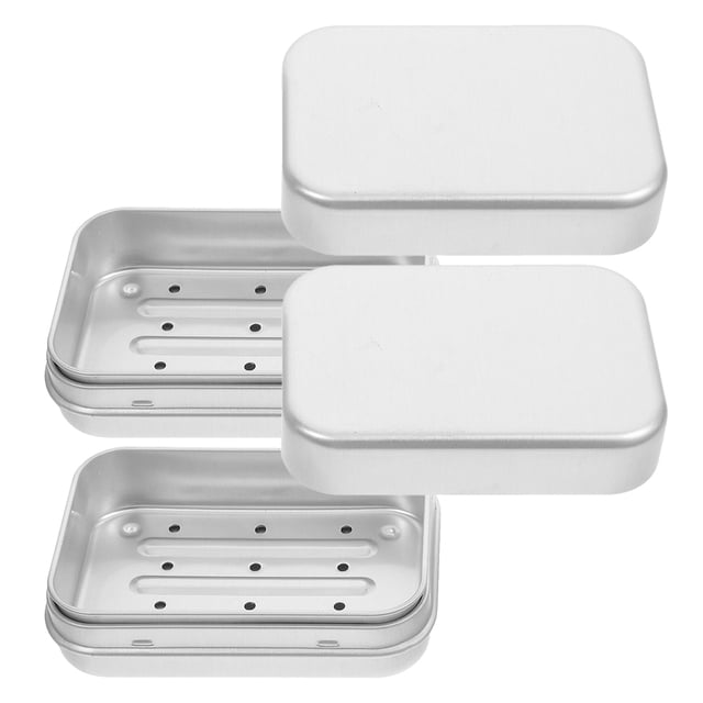unbranded 2Ud Caja Para Jabón En Barra De Aluminio Con Japonés Para Almacenamiento