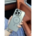 thumbnail image 1 of Lens Metal Ring Stand Magsafe Magnetic Phone Case For IPhone 15 12 13 14 Pro Max 11 Camera Glass Protection Transparent Cover, 1 of 7