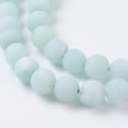 thumbnail image 3 of 2strands Natural Amazonite Beads Strands Grade A Frosted Round 6mm Hole: 1mm about 60pcs/strand 14.5 inch, 3 of 3