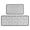 Black and White, variant on Black Christmas Cherry Pattern Kitchen Rugs Sets Of 2,Anti Fatigue Kitchen Mat Rugs Non Slip Washable,Decorative Kitchen Floor Mats for Kitchen,Sink,Laundry,17"X30" 17"X47"