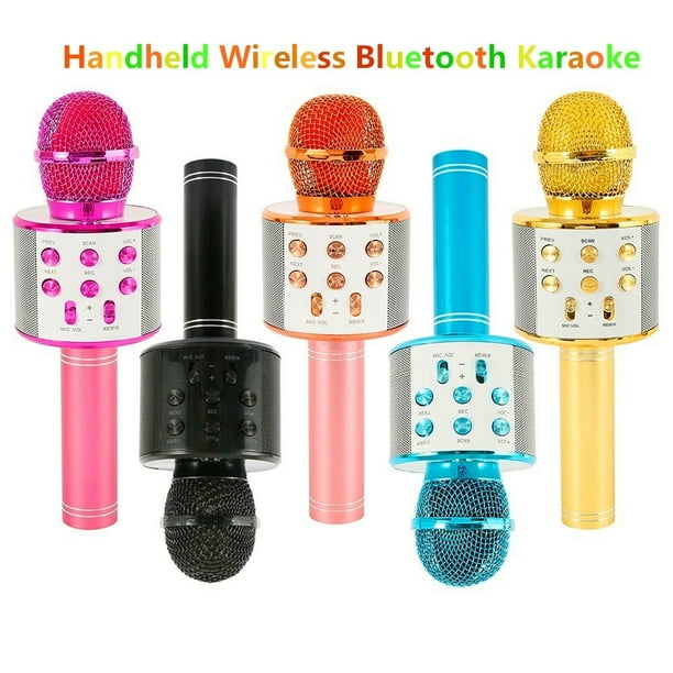 Handheld Wireless Bluetooth Karaoke WS858 Microphone USB KTV Player