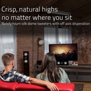 Fluance Reference High Performance 3-Way Floorstanding Loudspeakers with Down-firing 8 Subwoofers for 2-Channel Stereo Listening or Home Theater System - Black Ash/Pair (XL8F)