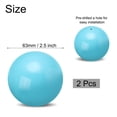 thumbnail image 2 of 2 Pcs Gazing Ball 2.5 Inch 63mm Reflective Sphere Polished Hollow Ball Sky Blue, 2 of 7