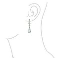 thumbnail image 3 of Bling Jewelry Womens Briolette Teardrop CZ Dangle Chandelier Earrings Sterling Silver Gemstone, 3 of 5