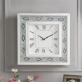 thumbnail image 2 of ACME Sonia Horloge Murale Carrée avec Cadre Incrusté d'Agate en Miroir, 2 of 6
