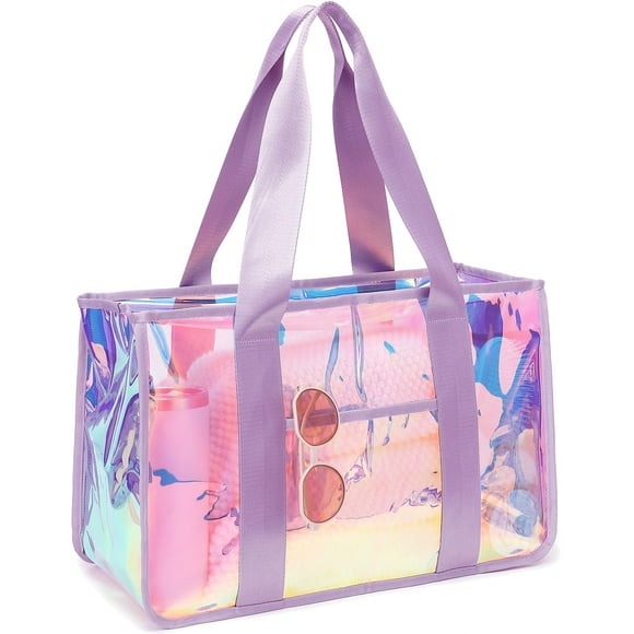 Bolsa de playa Fammart Iridiscente Transparente para Mujer Impermeable