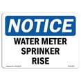 thumbnail image 1 of SignMission OS-NS-A-1824-L-18977 18 x 24 in. OSHA Notice Sign - Water Meter Sprinkler Riser, 1 of 1