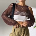 thumbnail image 5 of Swim Coverups for Women Pullover Beach Cropped Tops Boho Outfits for Women, 5 of 7