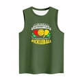thumbnail image 4 of Blouses Décontractées Mode pour Femmes Imprimé Baseball Col Rond T-Shirt Sans Manches, 4 of 4
