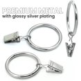 thumbnail image 4 of Juego de 40 anillos para cortinas con clips, diseño de nubes, 3,81 cm, 4 of 7