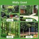 thumbnail image 1 of Plant Tree Trunk Protector Weather Preventing Plastic Guards Cover B, 1 of 5