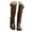 1Brown, variant on Womens Rain Boots Knee-high Waterproof Narrow Calf Rubber Tall Fishing Boots for Garden