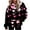Black, variant on AOOCHASLIY Women Fall Tops Women's Long Sleeve Blouse Casual Tops Fashion Printed Pocket Sweatershirt
