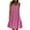 DT-Pink, variant on DailyTrove Women's Pink Floral Print Sleeveless Midi Dress, Casual Garden & Beach Wear, Lightweight Rayon Blend, Fit & Flare