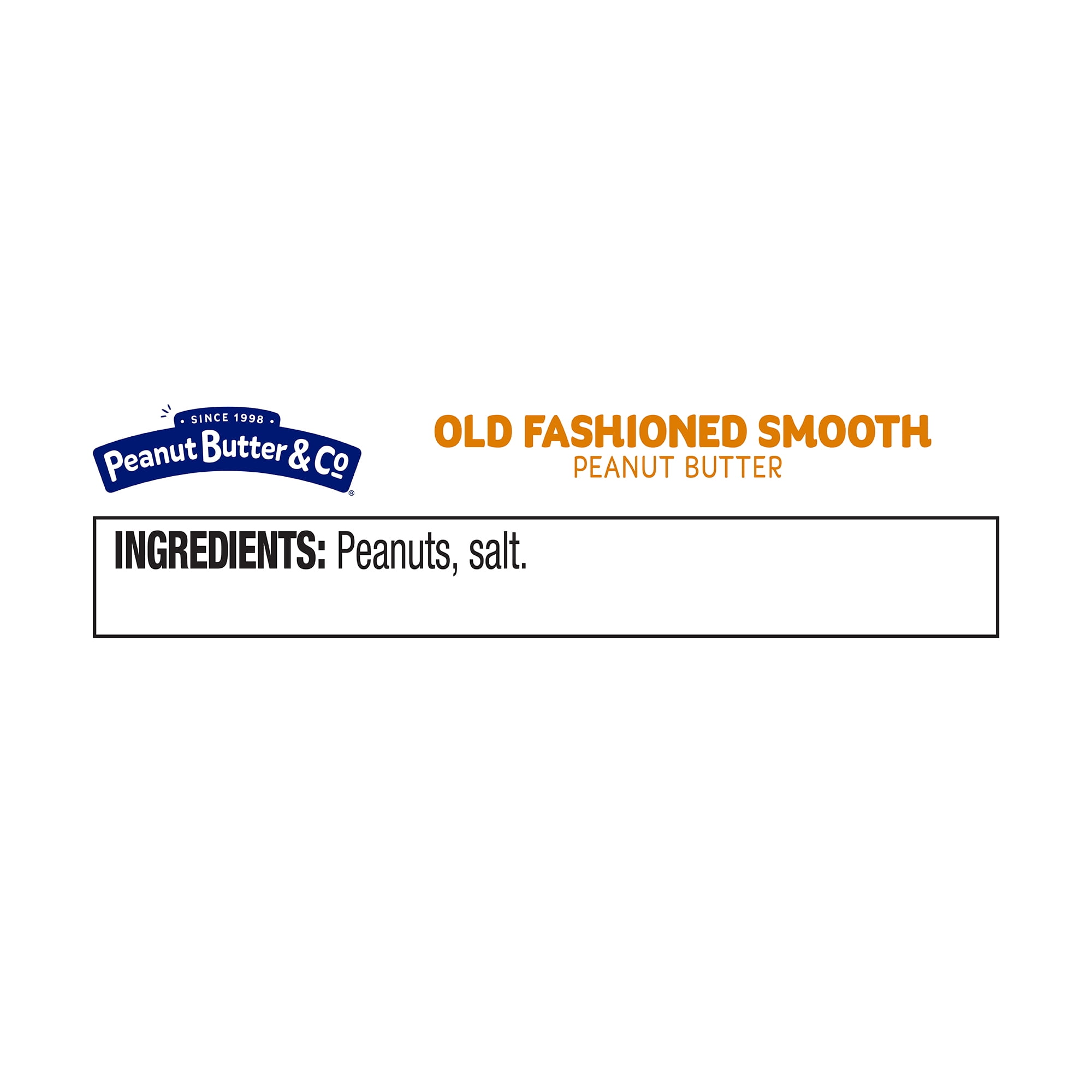 Peanut Butter & Co, Old Fashioned Smooth Peanut Butter Spread, 16 oz, 6 Pack