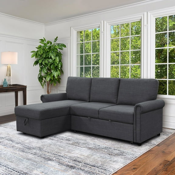 Hamilton Reversible Storage Sectional With Pullout Bed, Assorted Colors